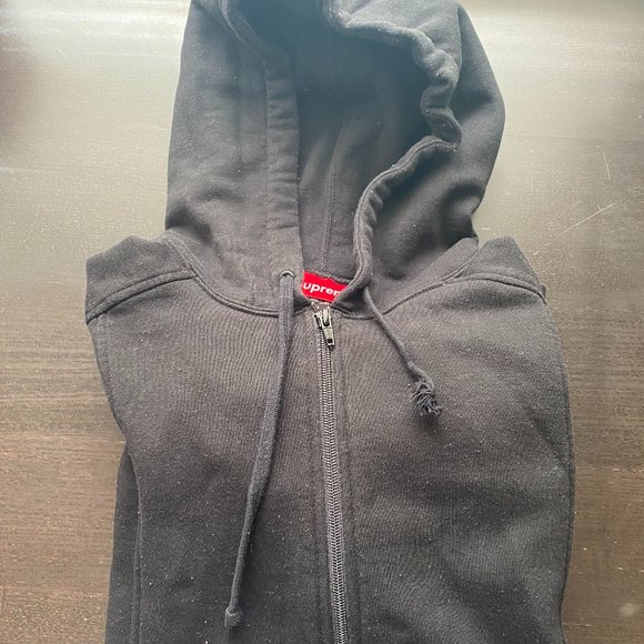 Supreme Hoodie Colorblock Black SIze Medium Zip Up - Picture 2 of 5